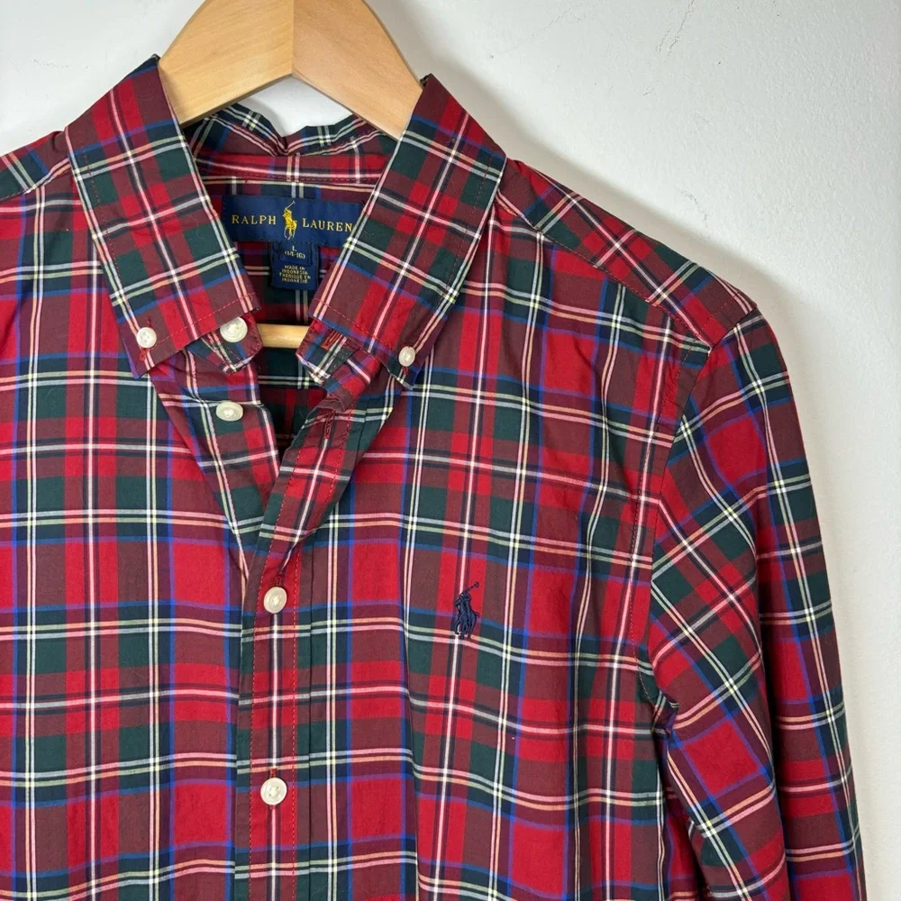 Ralph Lauren Kids Plaid Button Down Shirt